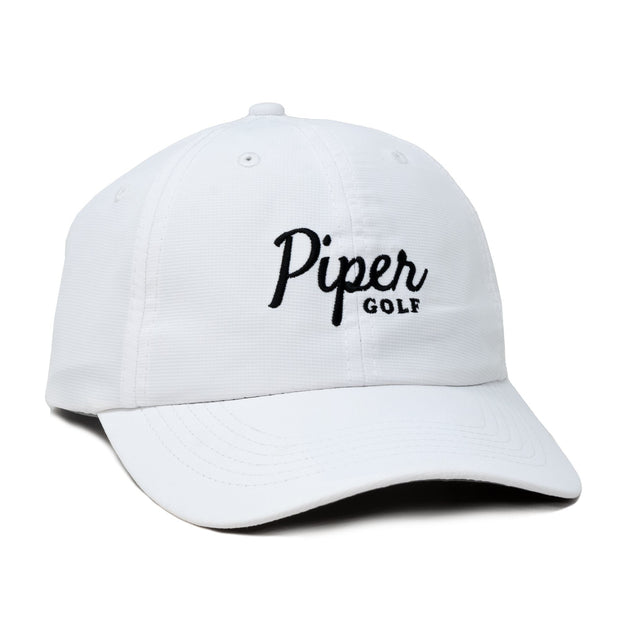 Piper Golf Performance Cap Hat Piper Golf White 