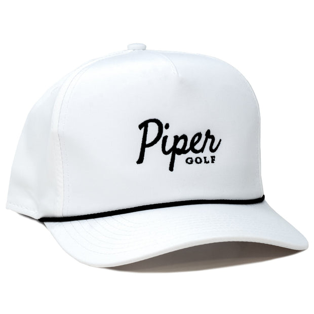 Piper Golf Performance Rope Cap Hat Piper Golf White 